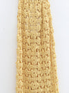 SWAYING 25 Fall/Winter Collection: Crochet-detail wrap-style silk-blend maxi dress SW-SW25AW3B01C2S2-HUANG (Yellow)